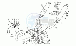 Daytona 1000 drawing Exhaust unit