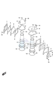 DF 350A drawing Exhaust Cover