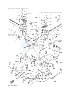 XV1900A MIDNIGHT STAR (1CR3) drawing FRONT MASTER CYLINDER