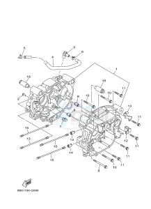 TT-R110E (B516 B517 B518 B518) drawing CRANKCASE