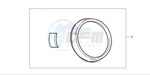 CB600F2 CB600S drawing METER RING