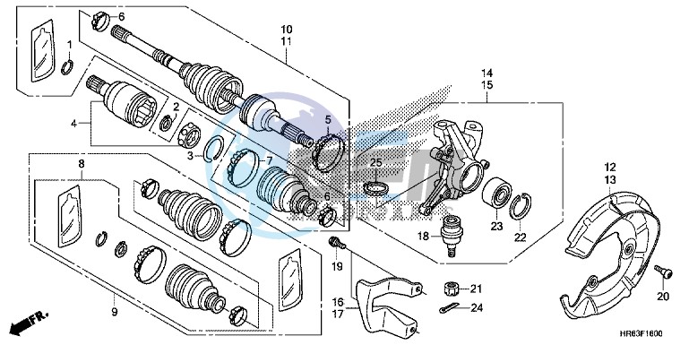 FRONT KNUCKLE/FRONT DRIVE SHAFT