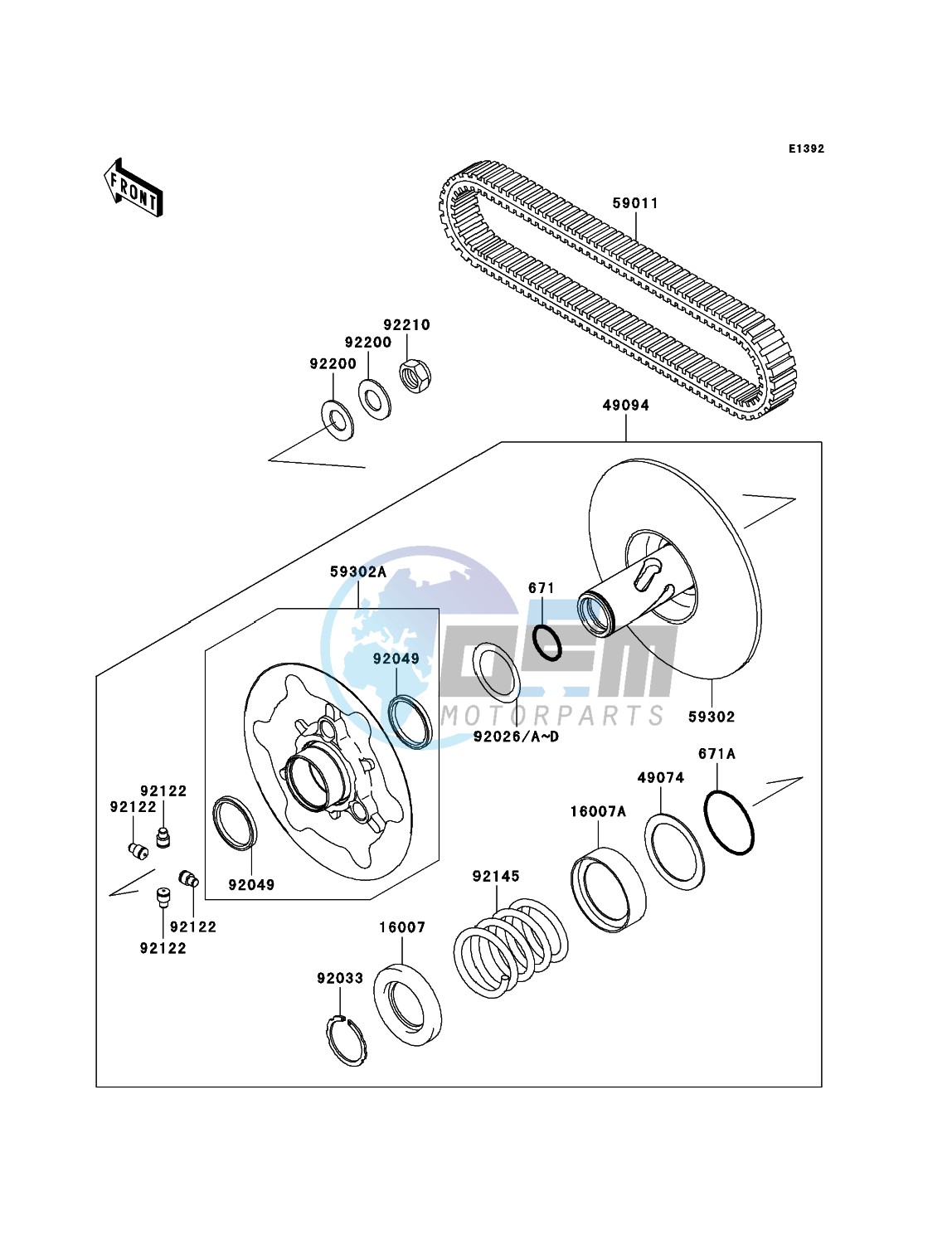 Driven Converter/Drive Belt