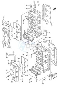 DF 250 drawing Cylinder Head