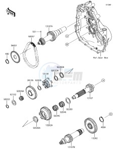 MULE SX KAF400JHF EU drawing Transmission