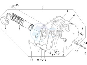 GT 250 ie 60 deg (Euro 3) UK drawing Air filter