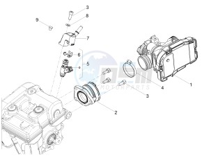 TUONO 125 4T E4 ABS (APAC) drawing Throttle body