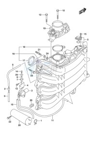 DF 175AP drawing Intake Manifold/Throttle Body