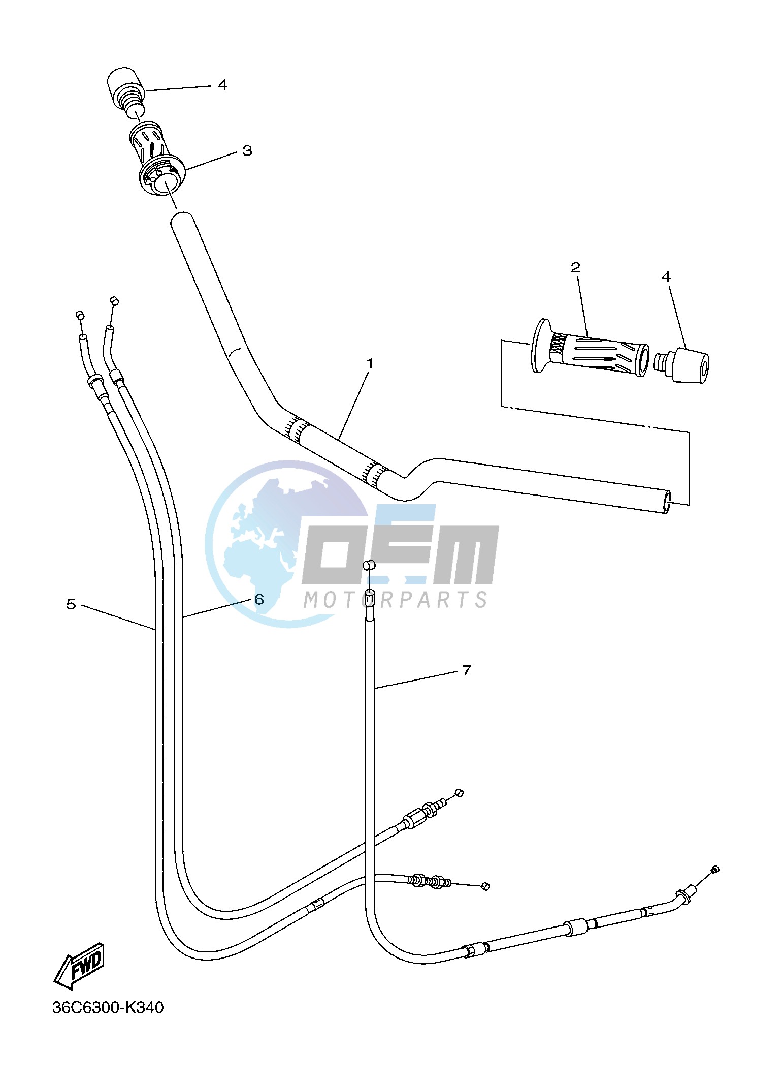 STEERING HANDLE & CABLE