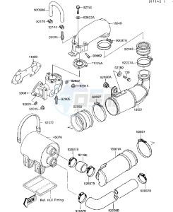 JB 650 A [JET MATE] (A1-A2) [JET MATE] drawing MUFFLER-- S- -