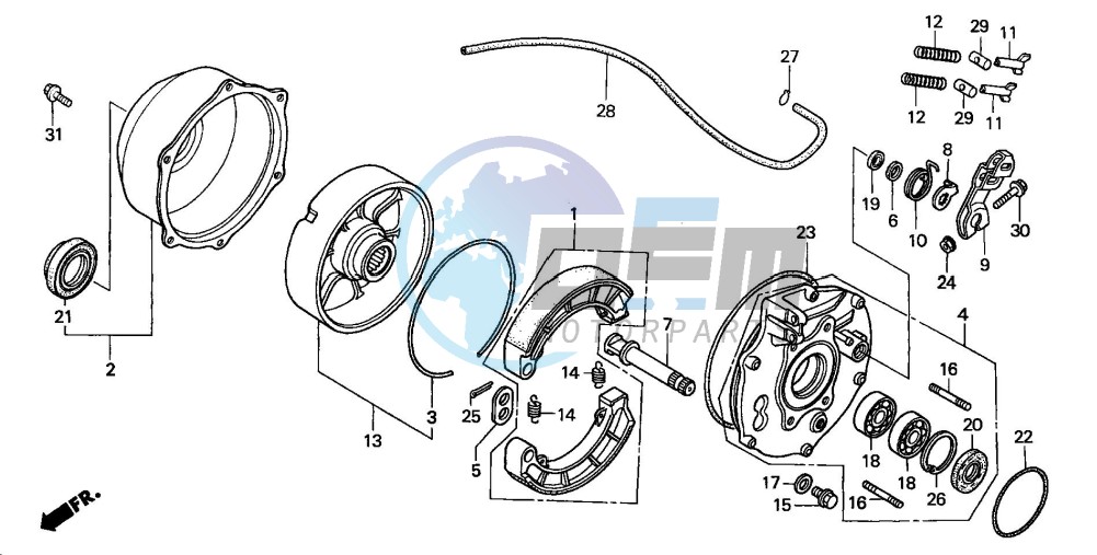 REAR BRAKE PANEL