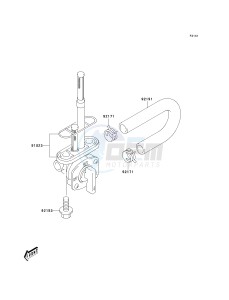 KLX 125 A (A1-A3) drawing FUEL FILTER