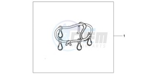 ST1300A9 UK - (E / ABS MKH MME) drawing PANNIER INNER BAND SET