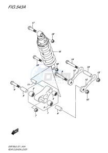 GSR750 EU drawing REAR CUSHION LEVER