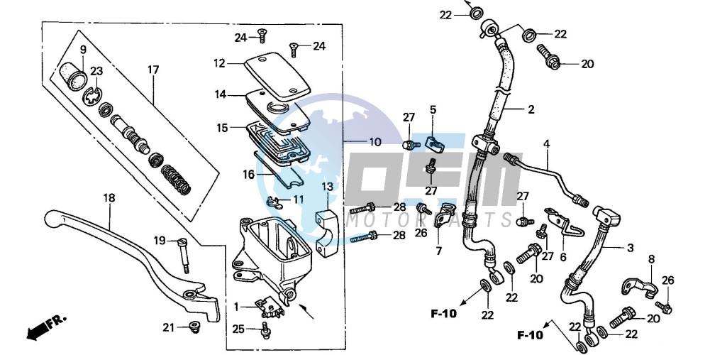 FR. BRAKE MASTER CYLINDER