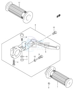 JR50 (P3-P28) drawing HANDLE LEVER