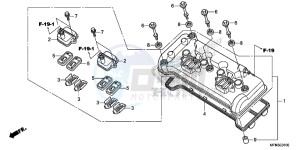 CB1000RE CB1000R E drawing CYLINDER HEAD COVER