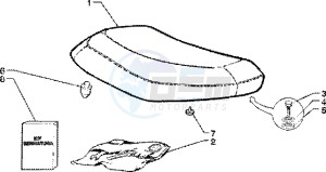 Zip 125 4T drawing Saddle