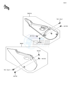 KX65 KX65AJF EU drawing Side Covers