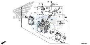 TRX500FM5H Europe Direct - (ED) drawing THROTTLE BODY