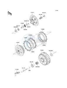 KX 125 M (M3) M3 drawing CLUTCH