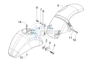 LX 50 2T D drawing Wheel housing - Mudguard