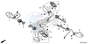 CB500FAD CB500F ABS Continue » UK - (E) drawing WINKER