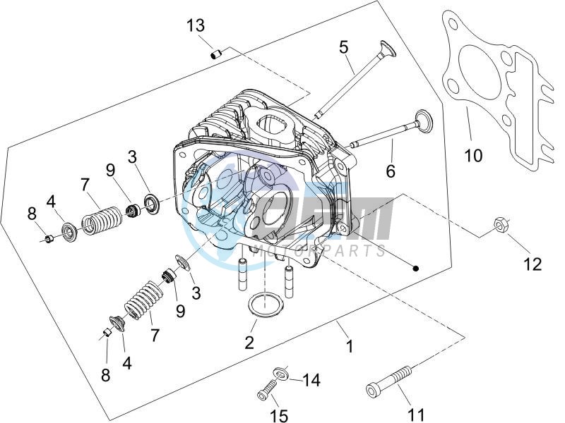 Cilinder head unit - Valve