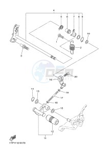 XVS950CU XV950R XV950 R-SPEC (2DX7) drawing SHIFT SHAFT