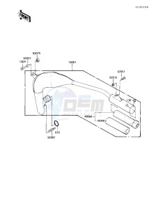 KX 80 E [KX80] (E1) [KX80] drawing MUFFLER