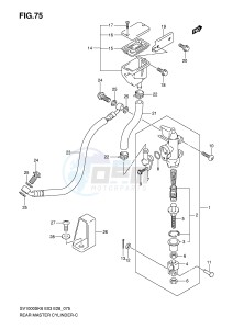 SV1000 (E3-E28) drawing REAR MASTER CYLINDER