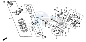 XR80R drawing REAR CUSHION