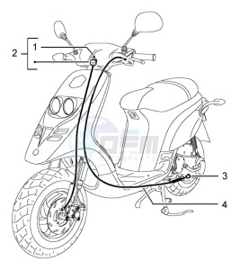 Typhoon 50 (USA) USA drawing Transmissions-rear brake-speedometer (kms)