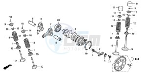 CRF150RB CRF150RB drawing CAMSHAFT/VALVE