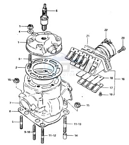 RM250 (Z-D) drawing CYLINDER