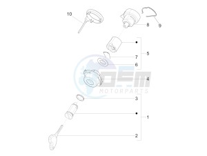 Liberty 125 4T PTT E3 (E) (EMEA) drawing Locks