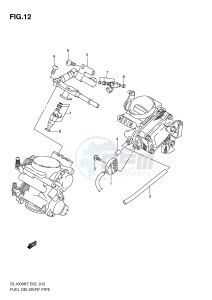 DL1000 (E2) V-Strom drawing FUEL DELIVERY PIPE