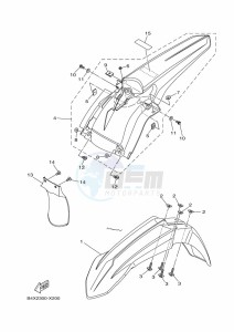 YZ125 (B4XA) drawing FENDER