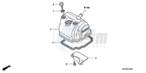 CRF150R9 Europe Direct - (ED / 2ED) drawing CYLINDER HEAD COVER