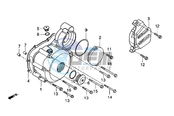 Left crankcase cover