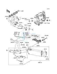 1400GTR_ABS ZG1400CDF FR GB XX (EU ME A(FRICA) drawing Muffler(s)