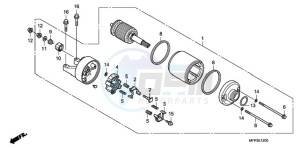 CB13009 Australia - (U / MME TWO) drawing STARTING MOTOR