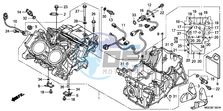 CRANKCASE (VFR1200FD)