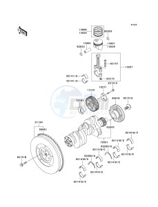 KAF 950 B [MULE 3010 DIESEL 4X4] (B1) [MULE 3010 DIESEL 4X4] drawing CRANKSHAFT_PISTON-- S- -