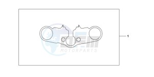 CBR600RR9 U / MME SPC 2U drawing TOP BRIDGE COVER