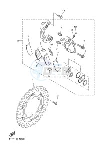 XVS950CU XVS950 XV950 R-SPEC (2DE3) drawing FRONT BRAKE CALIPER