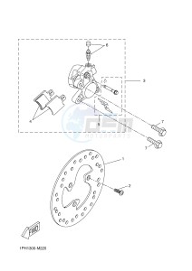 NS50N AEROX NAKED (1PL8 1PL8 1PL8) drawing FRONT BRAKE CALIPER