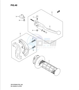 DR125SML 0 drawing RIGHT HANDLE LEVER