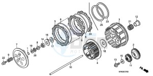 CRF250R9 Europe Direct - (ED / CMF) drawing CLUTCH