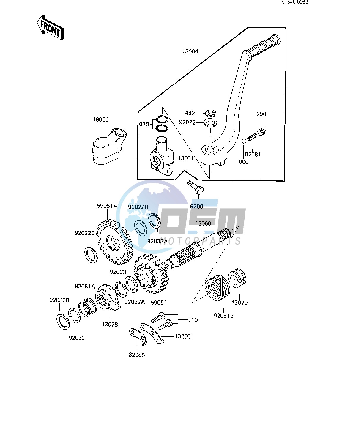 KICKSTARTER MECHANISM -- 83 A1- -